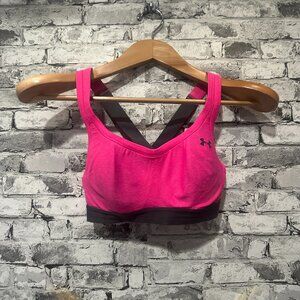 EUC Under Armour Pink Sports Bra Padded Size Small